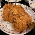 巣鴨ときわ食堂 - 【2023年09月】アジフライ＠730円、定食＠320円、タルタル＠90円、メインアップ。