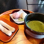 和か屋 - お滝もちお抹茶セット+てまり餅♪