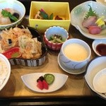 Nishigawaso - このお料理に付き出し、鍋、デザート、コーヒーがつきました