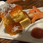 Shummi Hanamizuki - 寿司屋風冷製たまご焼き
                      　〜こぼれいくらとぶっかけ海鮮