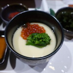 鮨匠 のむら - 筋子と菜の花の茶碗蒸し