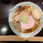 麺 みつヰ - 生姜そば中太手揉み麺・麺大盛・味玉