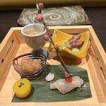 Hakata Sushi Yokota - 前菜5種盛り