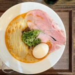 むかん 初台 - ピリ辛牡蠣塩・味玉