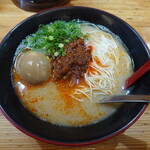 Ramen Tanakake - 辛味噌ラーメン大辛＋玉子(830円＋130円)