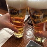 心斎橋かわぐち - 乾杯