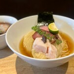 らぁ麺や 嶋 - 特上つけ麺（醤油）麺大盛