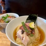 らぁ麺や 嶋 - 特上つけ麺（醤油）麺大盛