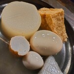 おでん専門店 べんがらや - だいこん＆厚あげ＆たまご＆チビ太