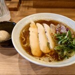 日本橋 さか一 - 限定淡麗煮干し（〆ごはん付き）1,100円＋味玉120円