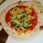 ピッツェリア グランデ バッボ - 挽き肉とネギのピッツァ