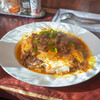 BROWNIE - 牛すじ肉カレー＋オムごはん（1000円）