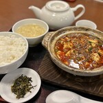湖南飯店 - 夜定食の陳麻婆豆腐