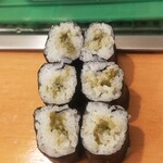 Asakusa Midori Sushi - 〆は山葵巻きで…