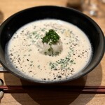 虎ノ門 とだか - トラフグ白子のスープパスタ