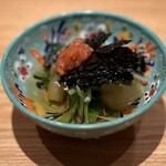 虎ノ門 とだか - かずのこと菜の花の酢の物