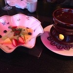 あかべこ - ランチ チョコレートフォンデュー