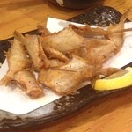 Isobue - 呑んだくれ新年会
                        豆カワハギの唐揚げ