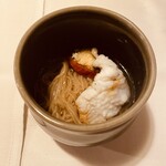 くらしき 窯と南イタリア料理 はしまや - ハモ、そうめんみたいなやつ。