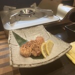 水炊き 積 - 明太子、炙りにしてもらった