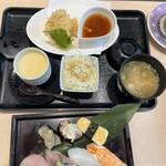 Kaiten sushi no ichi oshikoshiten - 朝得御膳(税込1058円)