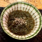 Okinawajiryouriangama - 「あぐー豚丼定食」(1650円税込)のハチミツもずく酢