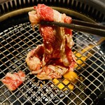 肉の山翔 - 薄切りカルビ