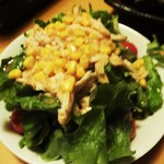 心人 - コーン、鶏肉とレタスのサラダです。