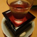 心人 - ガラスの盃と、升と、受け皿にも表面張力です。