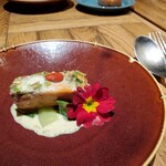 ウラドラ - 本日の魚料理。鮭のムニエル。