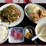 中国料理 多喜屋 - 青椒肉絲定食　980えん