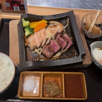 肉寿司 肉和食 KINTAN コレド室町 - ハラミ＆岩中豚御膳（計165g)1,780円