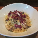 野菜ソムリエの店　Legume - 4種のチーズと4種のキノコのクリームソースパスタ￥1,380