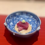 御料理 竹寳 - ヨコワ 胡麻醤油