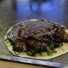 みずはら - 「すじねぎ」 どろソースで焦げ茶色になっちゃうけど
ソースかける前はカリカリの天カスがええ感じやねん