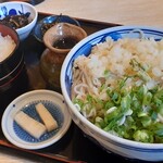 Shinshuu Soba Kubota - 本日のおすすめ定食（たぬきそば定食（冷・中盛））