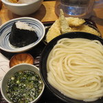 うどん 丸香 - 釜揚げうどん+野菜天