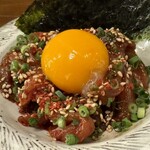 代々木ウミドリ - 鮪頰肉の韓国風ユッケ
