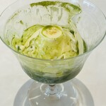 Glace Letoile - バニラアイスクリームと抹茶のホットソース