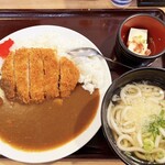 うちだ屋 - 料理写真:カツカレー小うどんセット