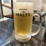 琉球カフェ ちゅら亭 - 生ビール　ザ・モルツ