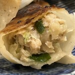 琉球カフェ ちゅら亭 - 餃子　断面