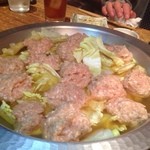 味とく家 - 但馬若鶏のつくね鍋