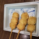 Kushikatsu Kamitaka - ちくわチーズ(一人前2本)&うずら玉子