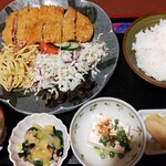 彩肴 - 連れのＭ氏は、「黒豚とんかつ」をリピート