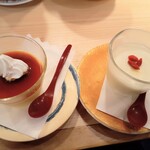 南房総 やまと寿司 - 濃厚プリン　杏仁豆腐