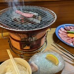 炭火焼肉はやぶさ - 