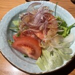 長宗我部 銀座 - 高知野菜とトマトのサラダ