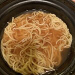 Oosaka Oushou - もやしそば　スープに麺を投入