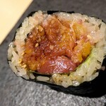 鮨 いまむら - トロたく太巻き